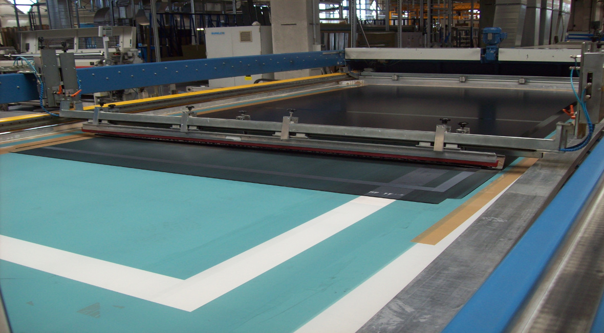 Siebbedrucktes Gla GEWE®-dur print